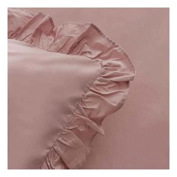 Karaca Home Pure Ruffle Pudra Çift Kişilik Nevresim Takımı - Görsel 7