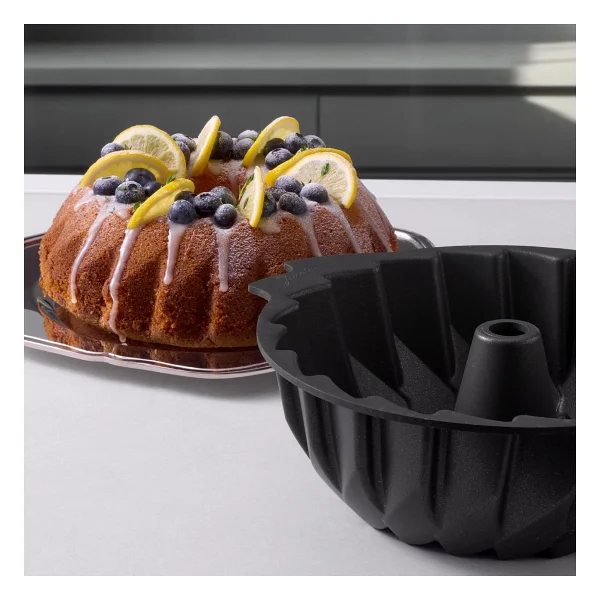 Jumbo Shark Ceramic Black Yuvarlak Kek Kalıbı - Görsel 3