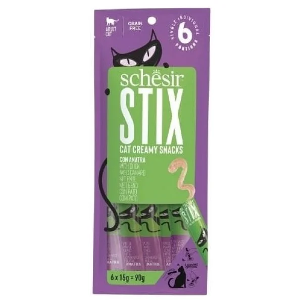 Schesir Stix 6x15 gr Krema Kedi Ödül Maması - Görsel 4