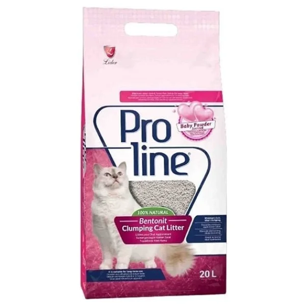Proline Bebek Pudrası Kokulu 20 lt Bentonit Kedi Kumu - Görsel 7