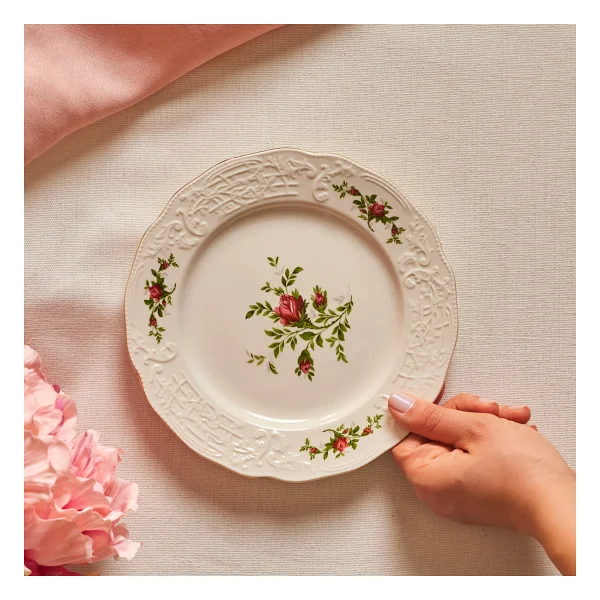 Karaca Vintage Rose 20 cm Pasta Tabağı - Görsel 4