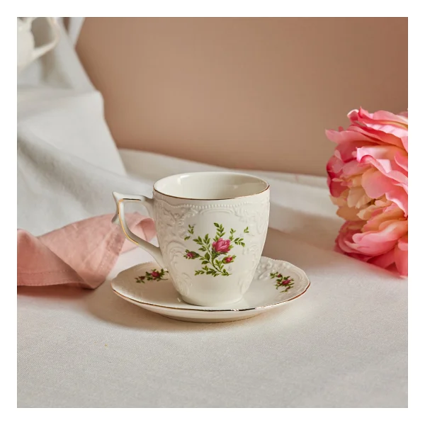 Karaca Vintage Rose Tek Kişilik Çay Fincan Takımı - Görsel 5