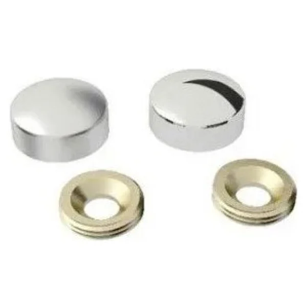Vida Kapama Kapağı 30 Mm, Krom - 2 Adet - Görsel 2