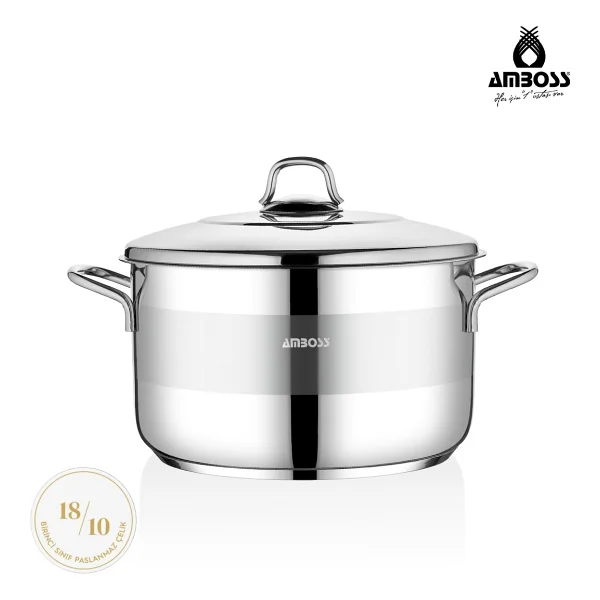 Amboss Saphire 14 cm Derin Çelik Tencere - Görsel 3