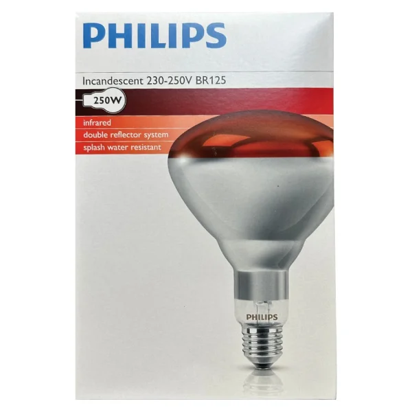 Philips 250W E27 Infrared Kızmızı Işık Isı Veren Ampul - Görsel 9