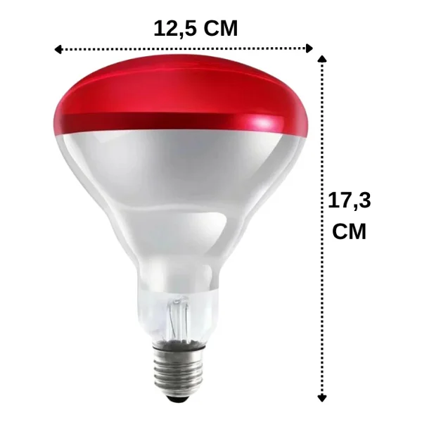 Philips 250W E27 Infrared Kızmızı Işık Isı Veren Ampul - Görsel 2