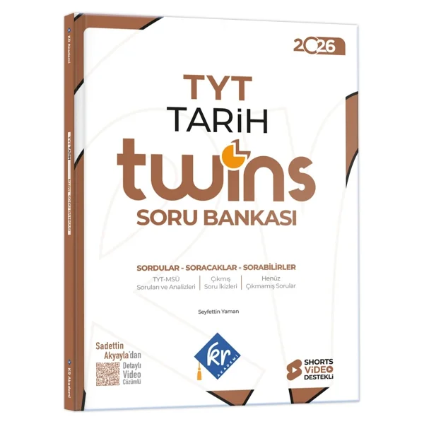 KR Akademi Yayınları TYT Twins Tarih Soru Bankası - Görsel 4