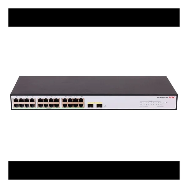 H3C S1600V2-26P-HPWR 24 24 Port 10/100/1000 24 Port PoE 2 X SFP 370 Watt Yonetilebilir Rack Mount Switch - Görsel 4