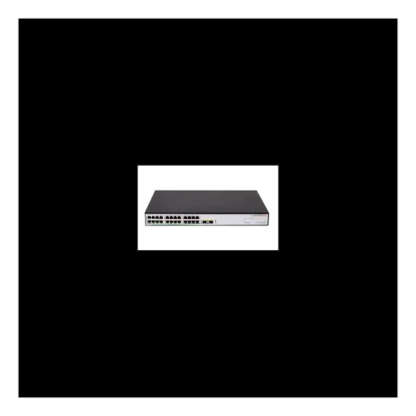 H3C S1600V2-26P-HPWR 24 24 Port 10/100/1000 24 Port PoE 2 X SFP 370 Watt Yonetilebilir Rack Mount Switch - Görsel 3
