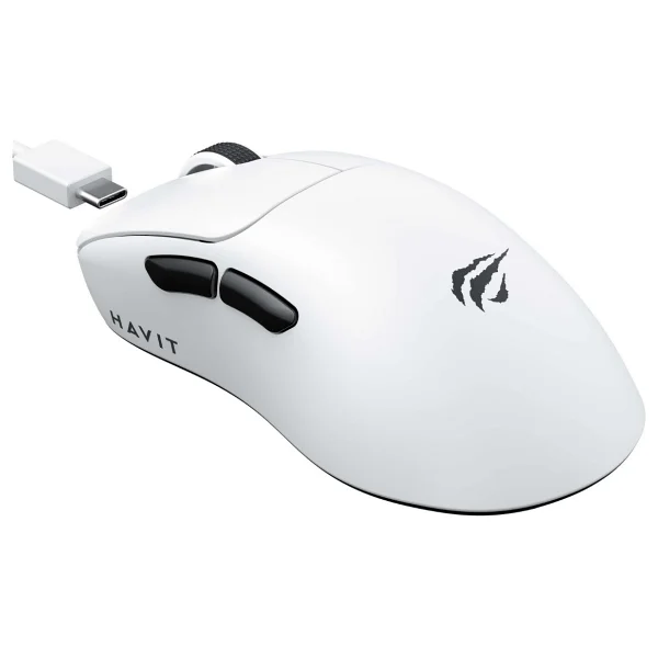 Havit Gamenote MS955WB Beyaz RGB Şarjlı Optik Kablolu/Kablosuz Oyuncu Mouse - Görsel 6