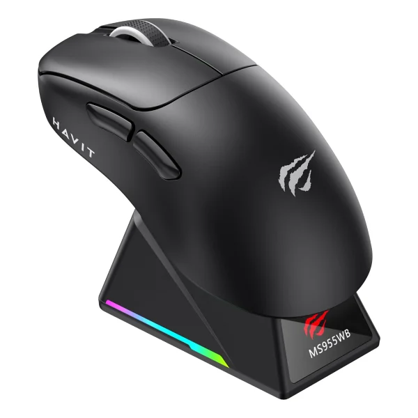 Havit Gamenote MS955WB Beyaz RGB Şarjlı Optik Kablolu/Kablosuz Oyuncu Mouse - Görsel 8