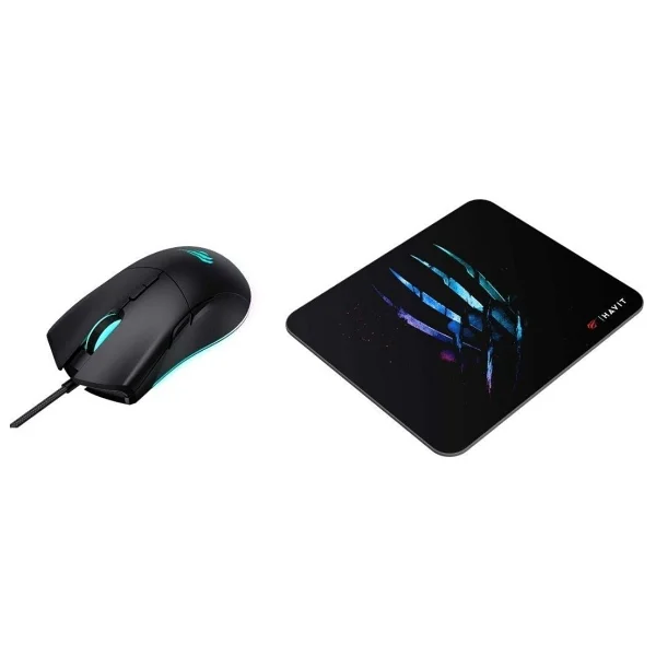 Havit Gamenote MS1037CM Siyah RGB Optik Kablolu Oyuncu Mouse + Mouse Pad - Görsel 3