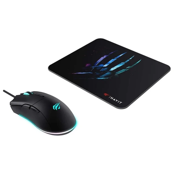 Havit Gamenote MS1037CM Siyah RGB Optik Kablolu Oyuncu Mouse + Mouse Pad - Görsel 5