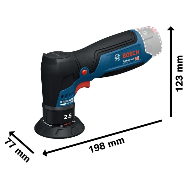Bosch GEX 12V-77 Aküsüz Eksantrik Zımpara Makinesi - Görsel 3