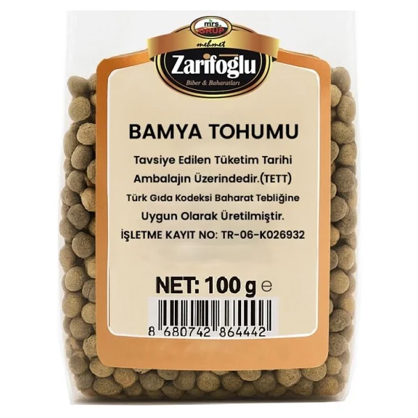 Mehmet Zarifoğlu Bamya Tohumu 100 gr - Görsel 2