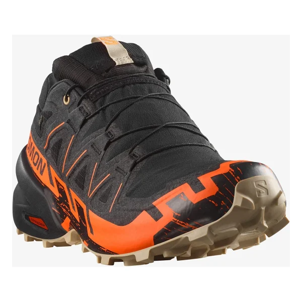 Salomon Speedcross 6 Gore-Tex L47879500 Siyah-Turuncu Erkek Koşu Ayakkabısı - Görsel 4