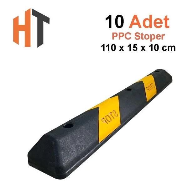Hayat Trafik Plastik Oto Park Araç Stoperi 110 Cm 10'Lu Set - Görsel 3