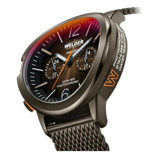 Welder Edge WWMD1013 Hasır Kordon Kahverengi Erkek Kol Saati - Görsel 7