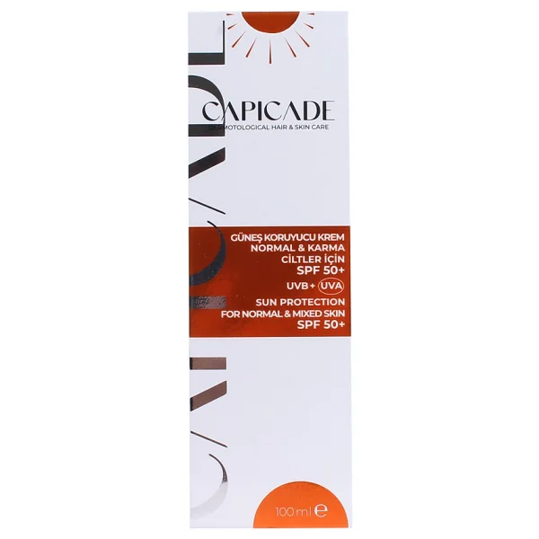 Capicade Normal Ciltler için 100 ml 50 Faktör Güneş Kremi - Görsel 4