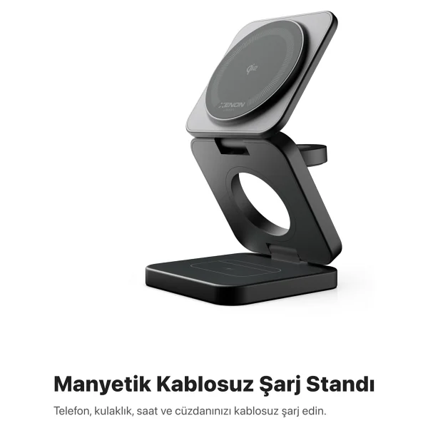 Xenon Smart X6402 3in1 MagSafe Kablosuz Hızlı Şarj Aleti - Görsel 5