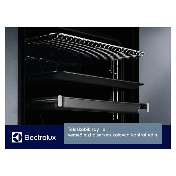 Electrolux KODDP77WX SteamBake Siyah Ankastre Fırın - Görsel 3