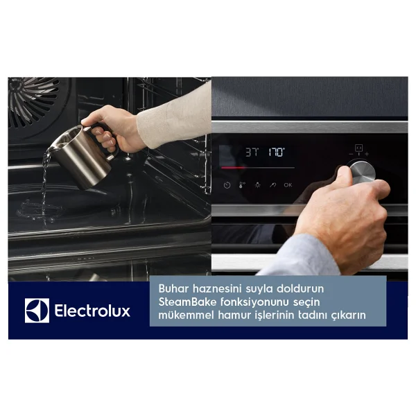 Electrolux KODDP77WX SteamBake Siyah Ankastre Fırın - Görsel 10