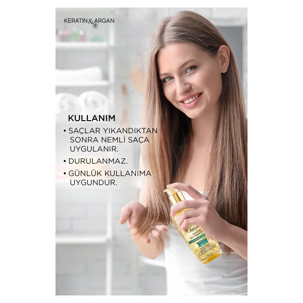 Bioxcin Keratin & Argan Onarıcı 150 ml 3 Adet Saç Bakım Yağı - Görsel 3