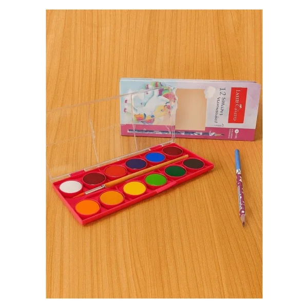 Faber-Castell Unicorn Büyük Boy 12'li Sulu Boya - Görsel 4