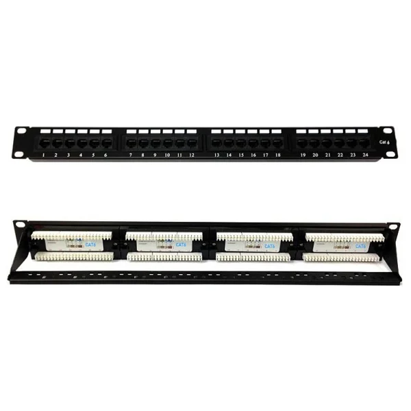 24 Port Cat6 Patch Panel 24 Port Ethernet Panel - Görsel 4