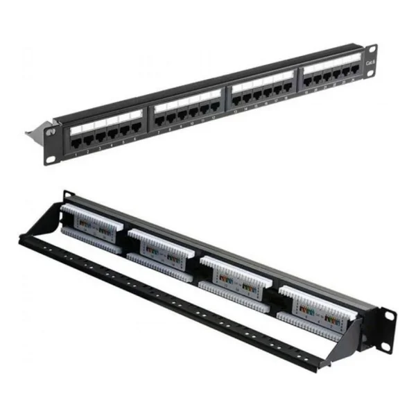 24 Port Cat6 Patch Panel 24 Port Ethernet Panel - Görsel 2