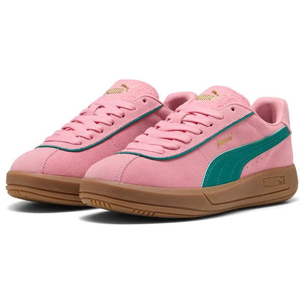 Puma Club Klassika Suede 400718-07 Pembe-Yeşil Kadın Spor Ayakkabı - Görsel 2