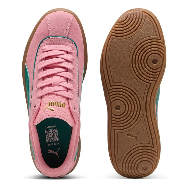 Puma Club Klassika Suede 400718-07 Pembe-Yeşil Kadın Spor Ayakkabı - Görsel 3