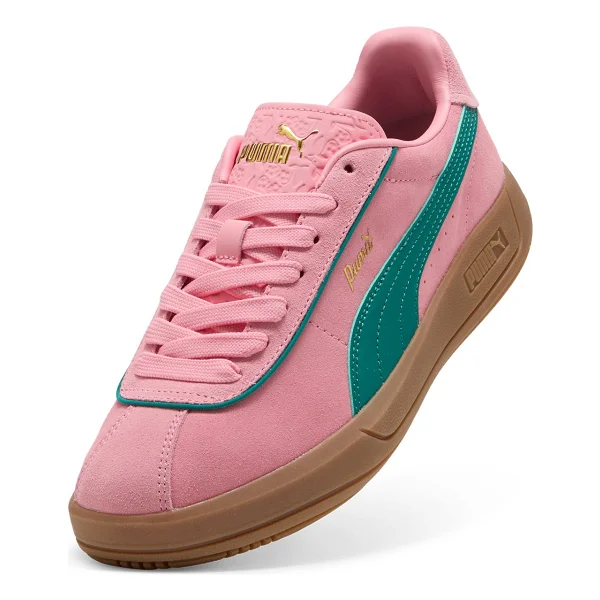 Puma Club Klassika Suede 400718-07 Pembe-Yeşil Kadın Spor Ayakkabı - Görsel 4