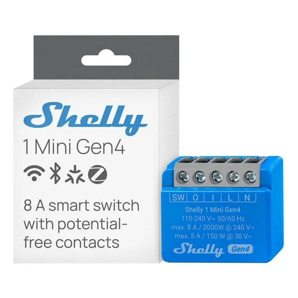 Shelly 1 Mini Gen4 Wi-Fi Akıllı Röle - Görsel 6