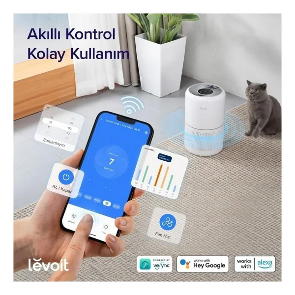 Levoit Core 300S Pro Hepa Filtreli Hava Temizleyici - Görsel 3