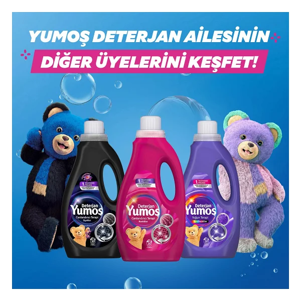 Yumoş Siyah ve Koyu Renkli 1.5 lt 25 Yıkama Sıvı Deterjan - Görsel 8