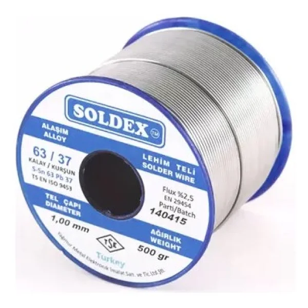 Soldex 63/37 200 gr 1 mm Lehim Teli - Görsel 3