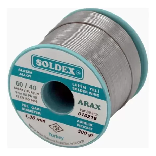 Soldex Arax 60/40 500 gr 1.6 mm Lehim Teli - Görsel 2