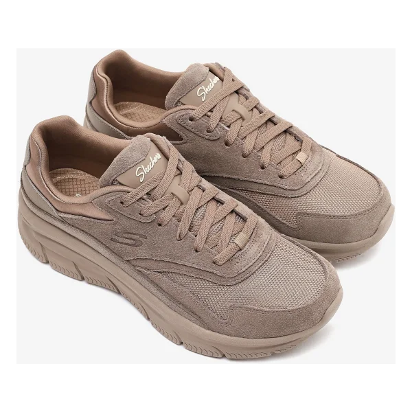 Skechers Modern D'lux 158590 DKTP Bej Kadın Sneaker - Görsel 5