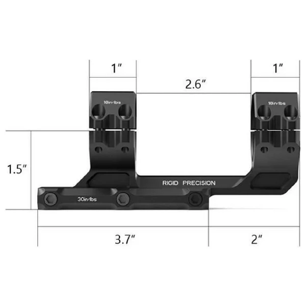 Arken Optics Rigid Precision Mounts 30mm 20 MOA Tek Parça Tüfek Dürbün Ayağı - Görsel 8
