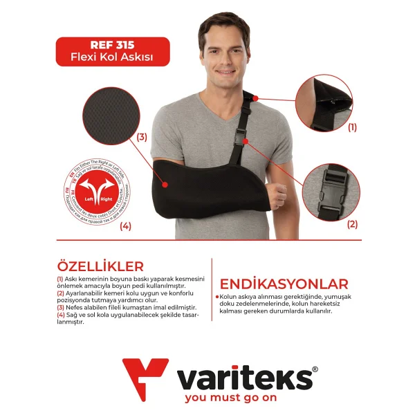 Variteks 315 Flexi Kol Askısı - Görsel 2
