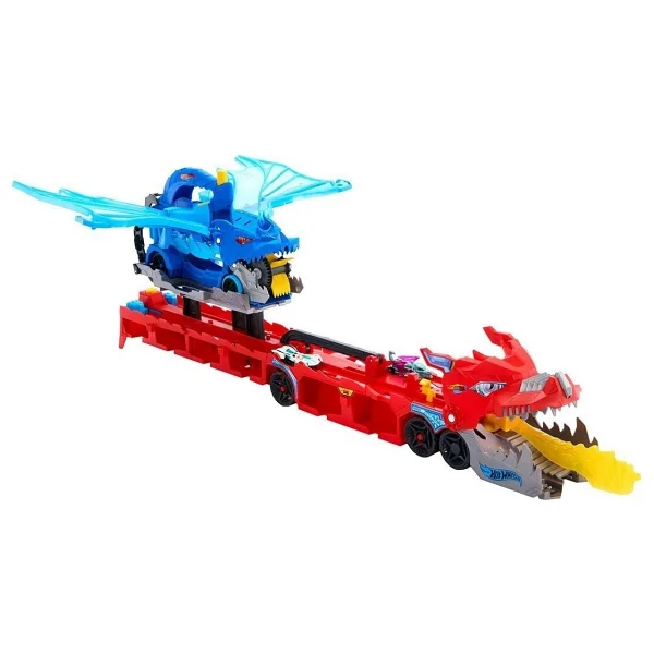 Hot Wheels Ultimate Çift Ejderha Taşıyıcı Tır JBM72 - Görsel 9