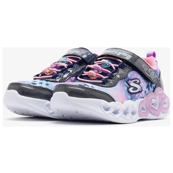 Skechers Infinite Heart Lights Heart Jewels 303261L NVMT Lacivert Işıklı Kız Çocuk Spor Ayakkabı - Görsel 4