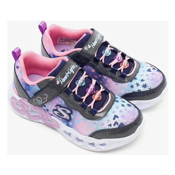 Skechers Infinite Heart Lights Heart Jewels 303261L NVMT Lacivert Işıklı Kız Çocuk Spor Ayakkabı - Görsel 6