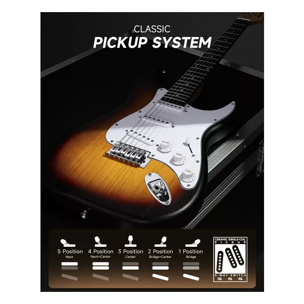 Donner DST-80 ST Elektro Gitar Seti - Görsel 10
