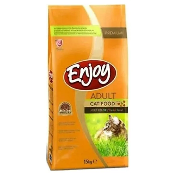 Enjoy Renkli Taneli Tavuklu 15 kg Yetişkin Kedi Maması - Görsel 6