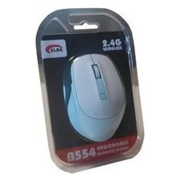 Elba B554 Beyaz-Mavi Optik Kablosuz Mouse - Görsel 4