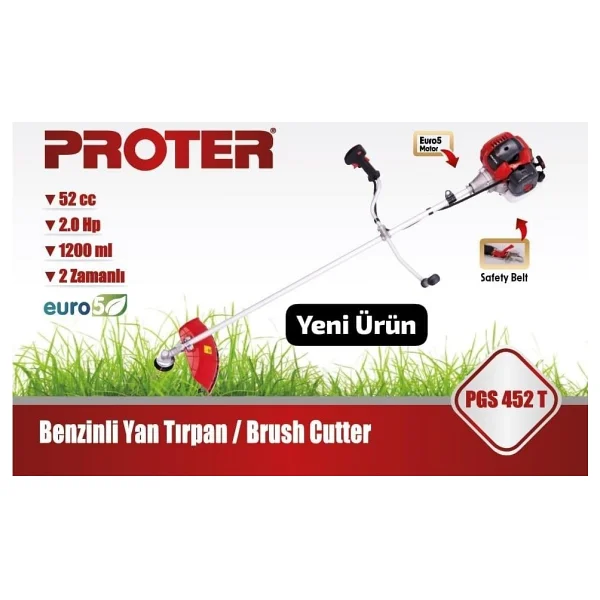 Proter PGS 452 T Benzinli Yan Tırpan - Görsel 2