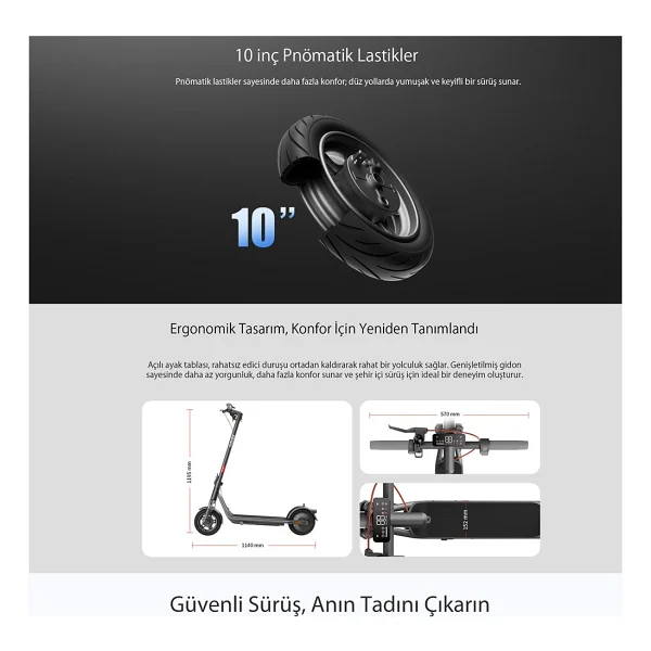 Navee V25i Pro 2 600 W Elektrikli Scooter - Görsel 2