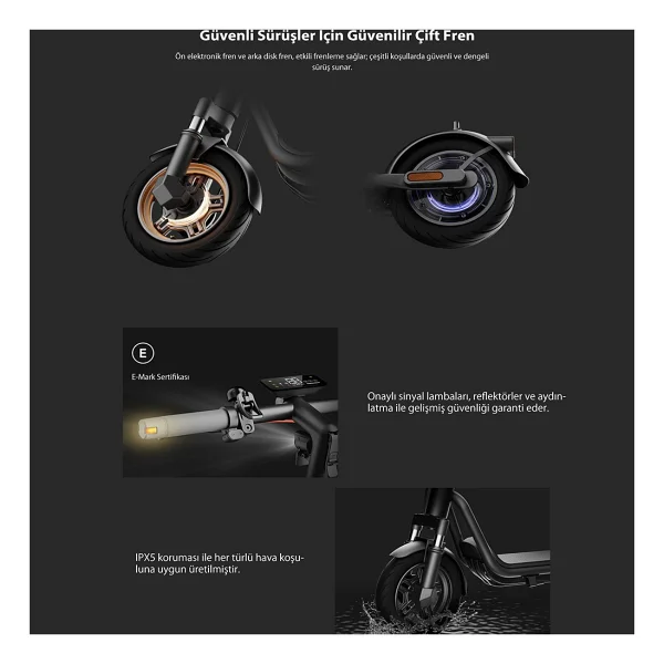 Navee V25i Pro 2 600 W Elektrikli Scooter - Görsel 4